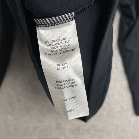 NEW Mondetta Women's M Active Long Sleeve Top Black Semi-Fitted - Picture 7 of 9